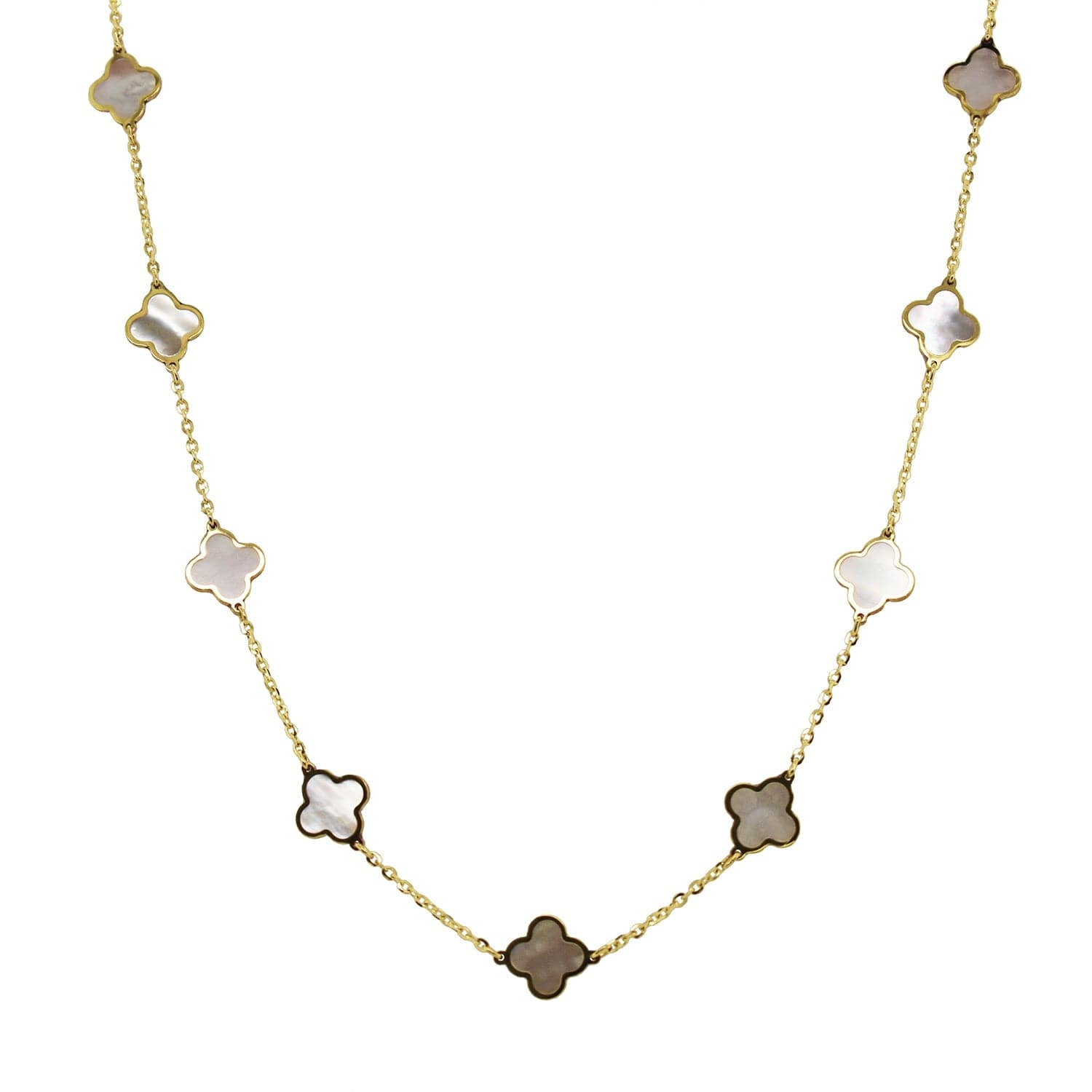 Mother of Pearl Clover Necklace main image 1