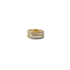 0.67 tcw Natural Diamond Open Row Ring