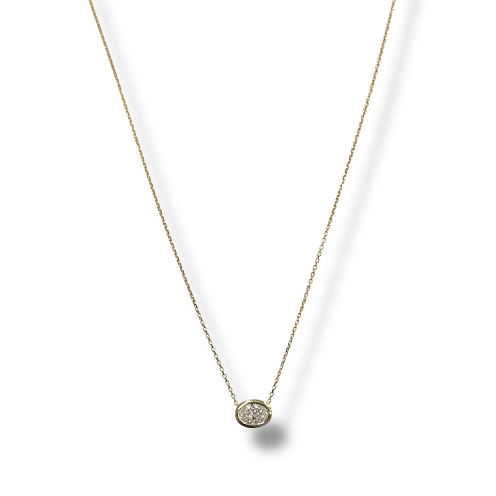 Set Pendentif & Boucles Diamants 0.60 Carats - Or Jaune 18K, Diamants Naturels G/SI1, Neuf Avec étiquettes